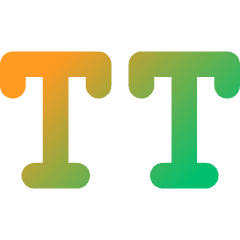 All Caps Icon from Core Gradient Set