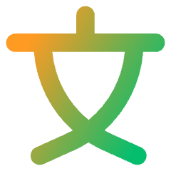 Chinese Alphabet Icon from Core Gradient Set