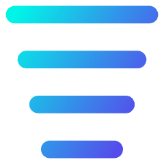 Filter Text Icon from Core Gradient Set