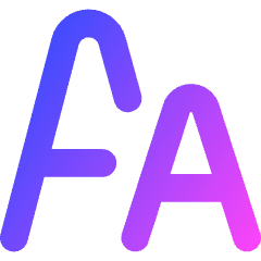 Font Size Icon from Core Gradient Set