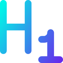 Heading 1 Paragraph Styles Heading Icon from Core Gradient Set