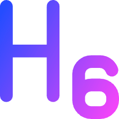 Heading 6 Paragraph Styles Heading Icon from Core Gradient Set
