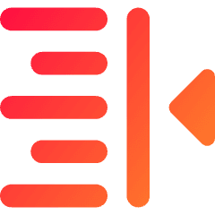 Indent Right Icon from Core Gradient Set