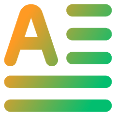 Initial Letter Icon from Core Gradient Set