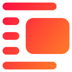 Insert Center Right 2 Icon from Core Gradient Set