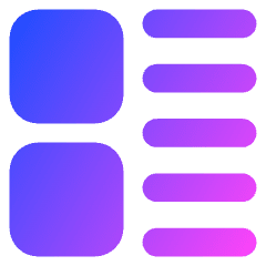 Insert Side Icon from Core Gradient Set