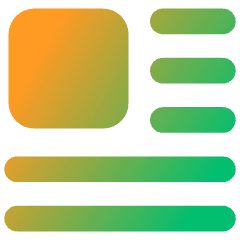 Insert Top Left Icon from Core Gradient Set
