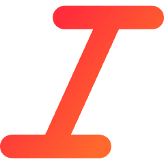 Italic Text Icon from Core Gradient Set