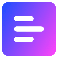 List Icon from Core Gradient Set