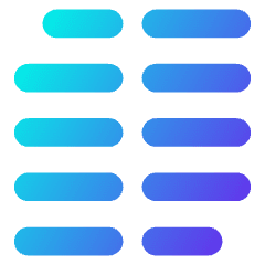 Paragraph Column Icon from Core Gradient Set