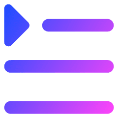 Paragraph Indent First Line Icon from Core Gradient Set