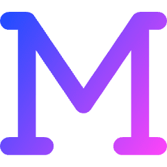 Slab Serif Font Icon from Core Gradient Set