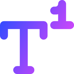 Superscript 2 Icon from Core Gradient Set