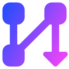 Text Flow Columns Icon from Core Gradient Set