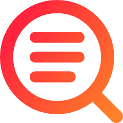 Text Search 2 Icon from Core Gradient Set