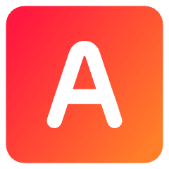Text Square Icon from Core Gradient Set