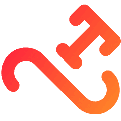 Type On Path Icon from Core Gradient Set