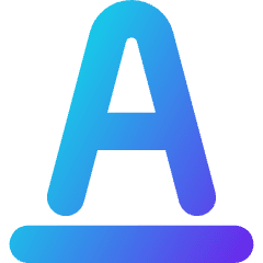 Underline Text 2 Icon from Core Gradient Set