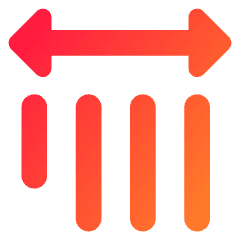 Vertical Text Spacing Icon from Core Gradient Set