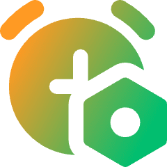 Alarm Clock Setting Bolt Nut Icon from Core Gradient Set