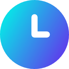 Circle Clock Icon from Core Gradient Set