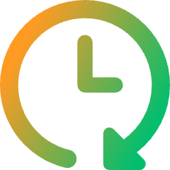 Reset Clock Icon from Core Gradient Set