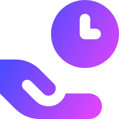 Share Time Icon from Core Gradient Set