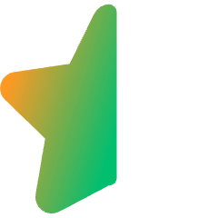 Half Star 1 Icon from Core Gradient Set