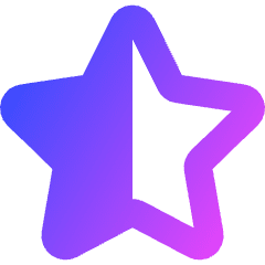 Half Star 2 Icon from Core Gradient Set