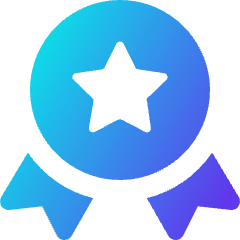 Star Badge Icon from Core Gradient Set