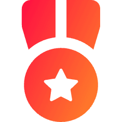 Star Medal 2 Icon from Core Gradient Set