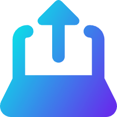 Upload Laptop Icon from Core Gradient Set