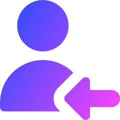 Followers Icon from Core Gradient Set