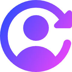 User Arrows Account Switch Icon from Core Gradient Set
