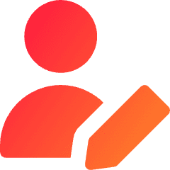 User Edit Pencil Icon from Core Gradient Set