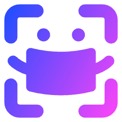 User Face Id Mask Icon from Core Gradient Set