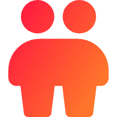 User Friendship Group Icon from Core Gradient Set