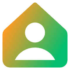 User Home Single Icon from Core Gradient Set
