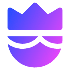 User King Crown Icon from Core Gradient Set