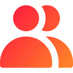 User Multiple Group Icon from Core Gradient Set