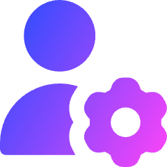 User Setting Gear Icon from Core Gradient Set