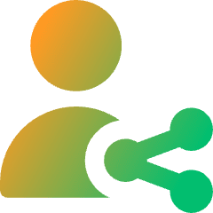 User Share Icon from Core Gradient Set
