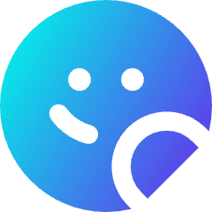 User Sticker Circle Icon from Core Gradient Set