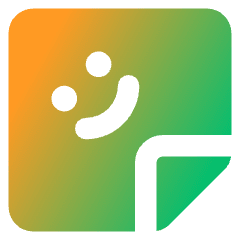 User Sticker Square Icon from Core Gradient Set