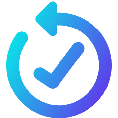 Check Backward Icon from Core Gradient Set