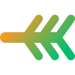 End Point Branches Icon from Core Gradient Set