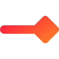End Point Diamond Icon from Core Gradient Set