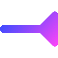 End Point Inverted Triangle Icon from Core Gradient Set