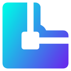 Outside Stroke Icon from Core Gradient Set