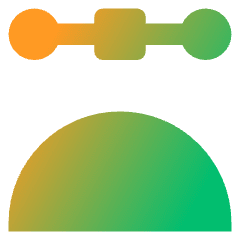 Round Anchor Point Icon from Core Gradient Set